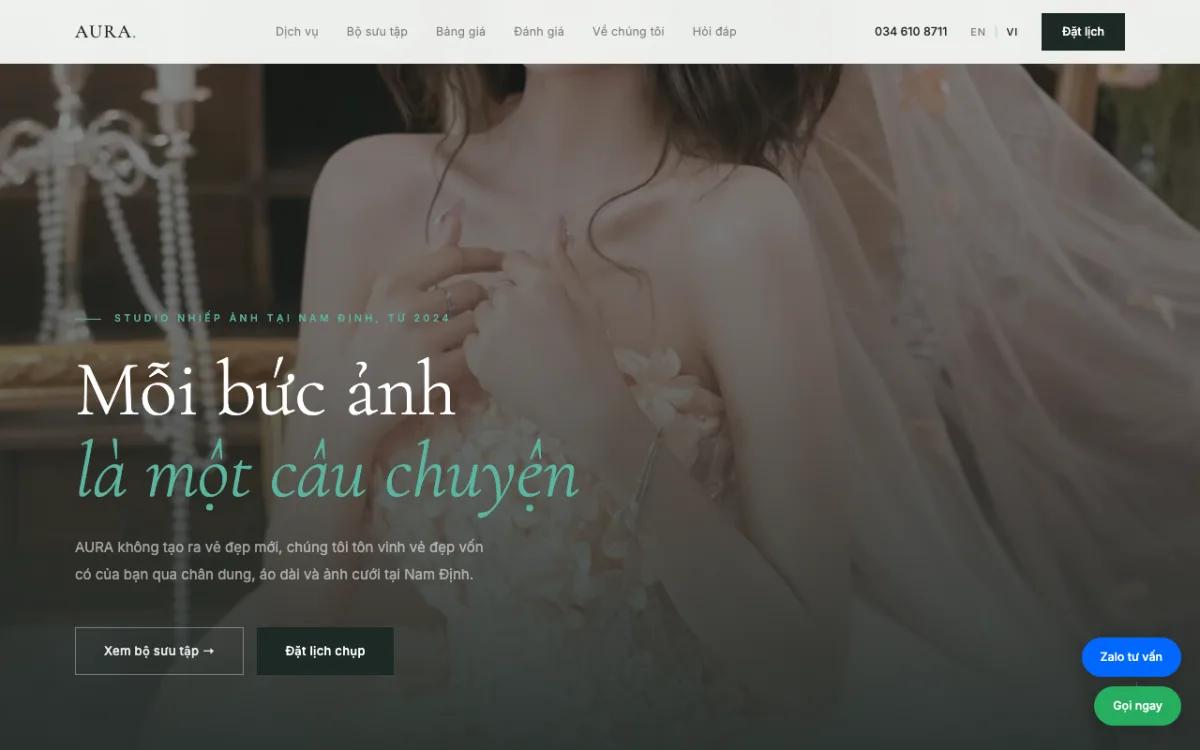 AURA Studio homepage