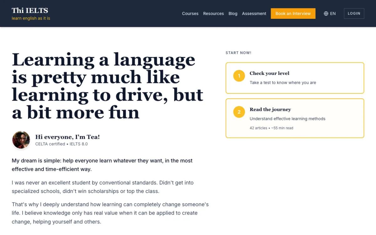 Thi IELTS homepage
