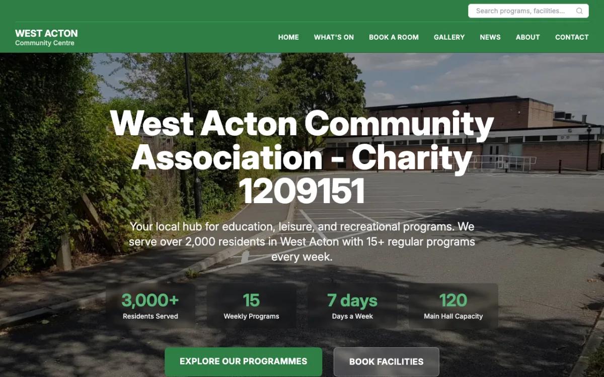 West Acton Community Association homepage